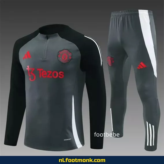 Manchester United Voetbalshirt 2024-2025 - Grijs Donker - Officieel Fanwear