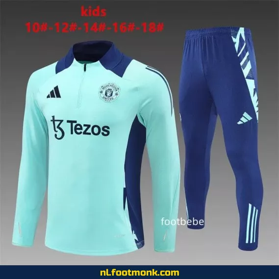 Manchester United Voetbalshirt Kinderen 2024-2025 - Blauw | Officieel Voetbalshirt | Fanwear | Aanbieding