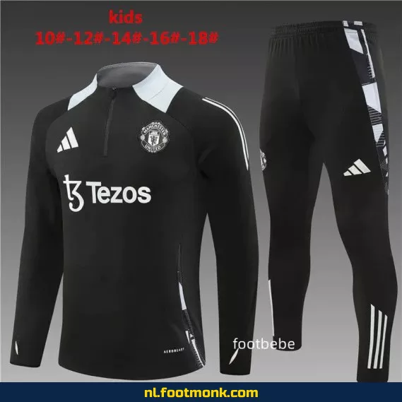 Manchester United Voetbalshirt Kinderen 2024-2025 - Zwart | Officieel Voetbalshirt | Fanwear | Aanbieding