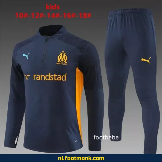 Olympique Marseille Voetbalshirt Kinderen 2024-2025 - Blauw - Officieel Fanwear