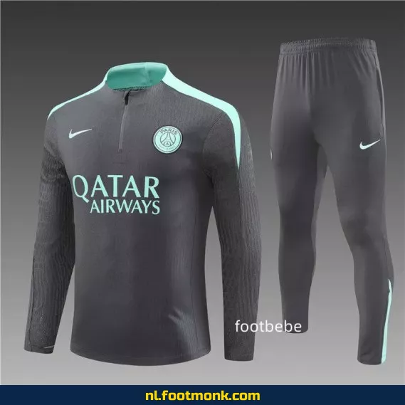 PSG Voetbalshirt 2024-2025 - Grijs Donker - Officieel Voetbalshirt voor Supporters