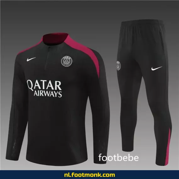 PSG Voetbalshirt 2024-2025 Zwart – Officieel Thuistenue | Fanwear voor Heren & Dames