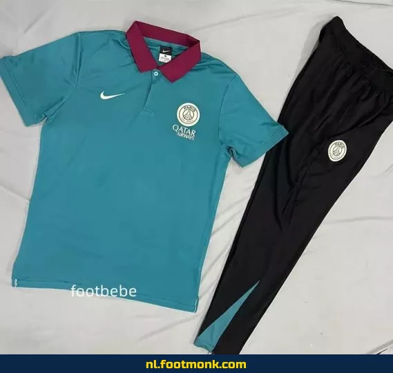 PSG Voetbalshirt 2025-2026 – Blauw Polo Trainingsshirt voor Supporters | Officieel Voetbalshirt voor Dames & Heren