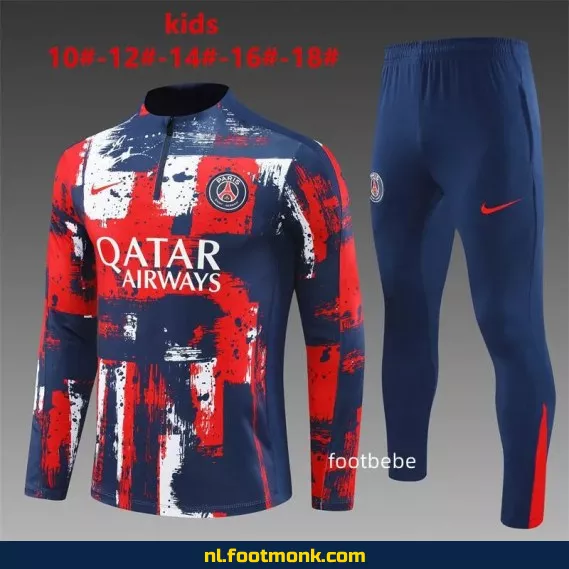 PSG Voetbalshirt Kinderen 2024-2025 Rood Blauw - Officieel Voetbalshirt, Fanwear, Aanbieding