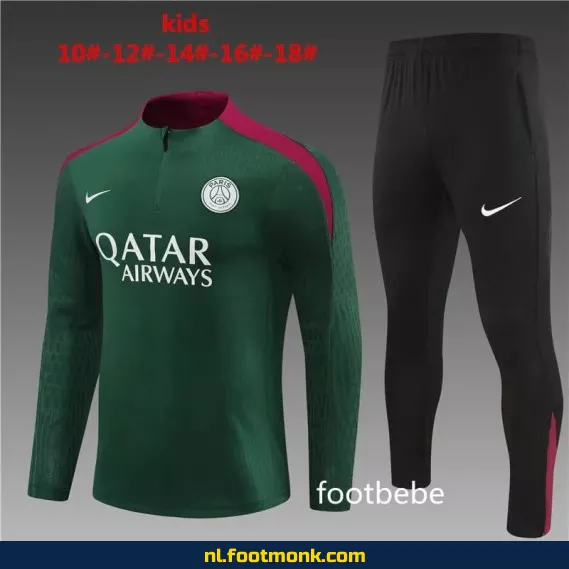 PSG Voetbalshirt Kinderen 2024-2025 - Groen | Officieel Voetbalshirt | Fanwear | Aanbieding