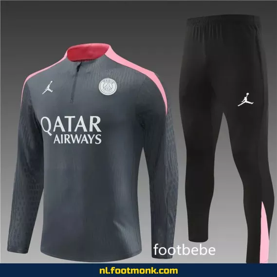 PSG Jordan Voetbalshirt 2024-2025 - Grijs Donker - Officieel Voetbalshirt voor Supporters