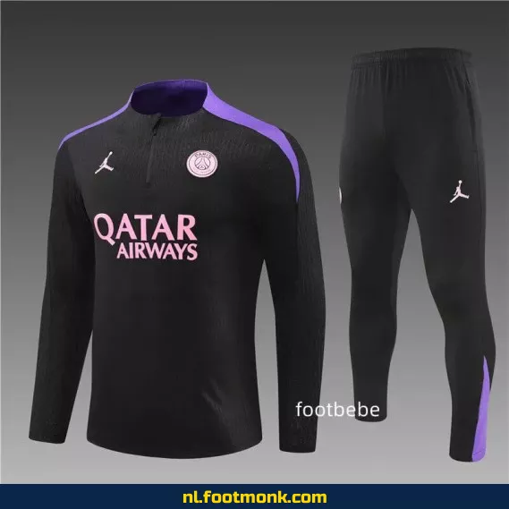 PSG Jordan Voetbalshirt 2024-2025 - Zwart Paars - Officieel Voetbalshirt - Heren/Dames - Fanwear Aanbieding