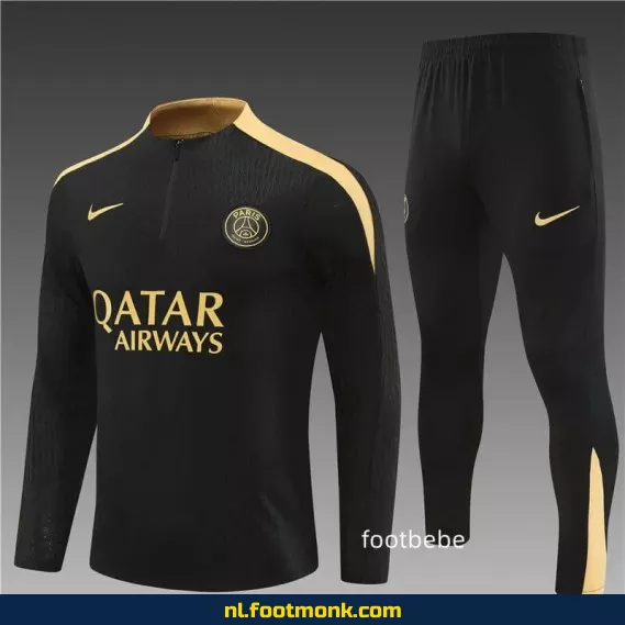 PSG Voetbalshirt 2024-2025 Officieel - Zwart/Wit - Fanwear voor Heren & Dames