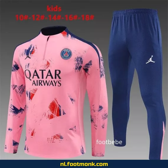 PSG Jordan Camouflage Roze Voetbalshirt voor Kinderen 2024-2025 – Officieel Voetbaltenue, Fanwear, Aanbieding