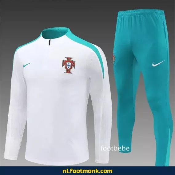 Portugal 2024-2025 Wit Voetbalshirt – Officieel Thuistenue | Fanwear voor Dames & Heren