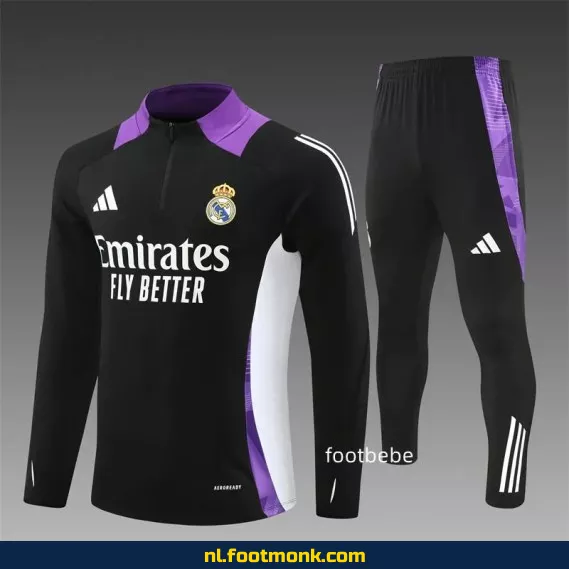 Real Madrid voetbalshirt 2024-2025 zwart paars – Officieel voetbalshirt, supporter shirt, voetbalshirt dames/heren