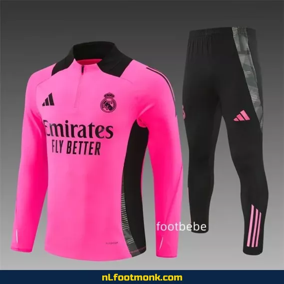 Real Madrid voetbalshirt 2024-2025 roze-rood – Officieel voetbalshirt, supporter shirt, voetbalshirt dames/heren