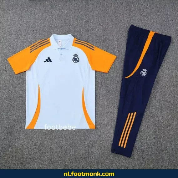Real Madrid Polo Voetbalshirt 2025-2026 - Wit | Officieel Voetbalshirt | Heren & Dames | Fanwear | Aanbieding
