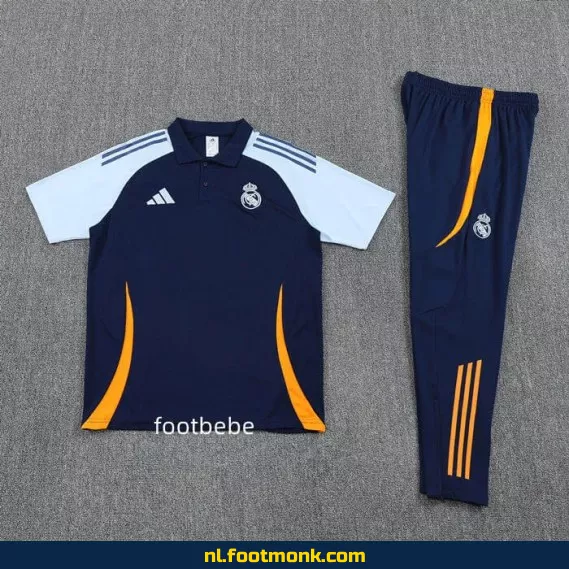 Real Madrid 2025-2026 Royal Blauw Polo Voetbalshirt – Officieel Voetbalshirt voor Dames & Heren