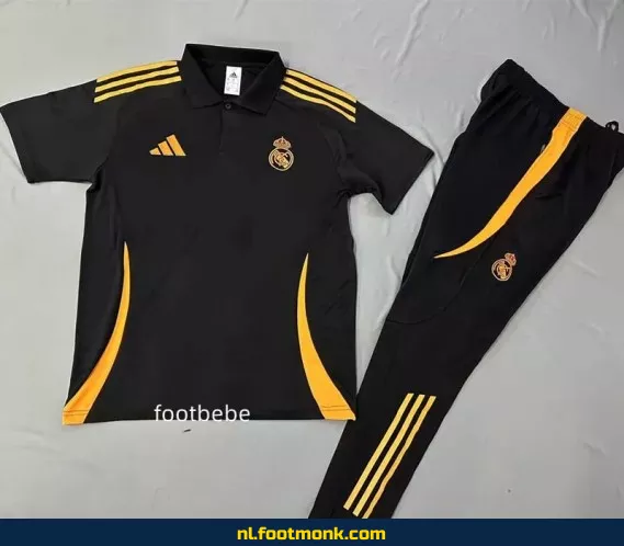 Real Madrid 2025-2026 Zwart Polo Voetbalshirt – Officieel Fanwear | Voetbalshirts Heren & Dames