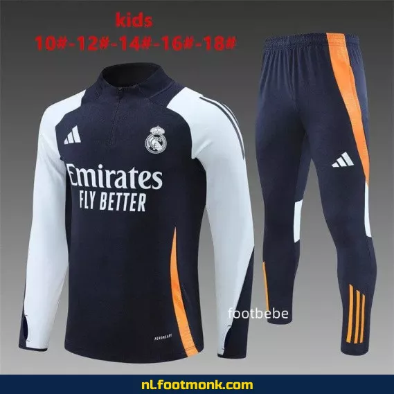 Real Madrid Koningsblauw Voetbalshirt Kinderen 2024-2025 – Officieel Voetbalshirt